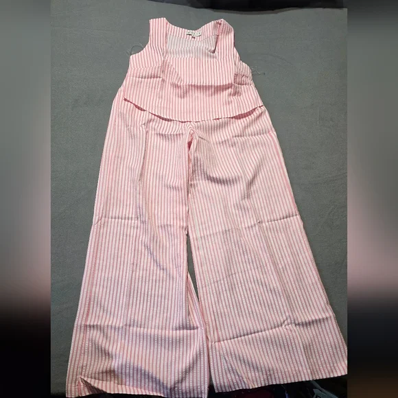 HYFVE SET Pink Striped Seersucker New In Poly Bag Small/Medium/Large Available - Picture 2 of 15